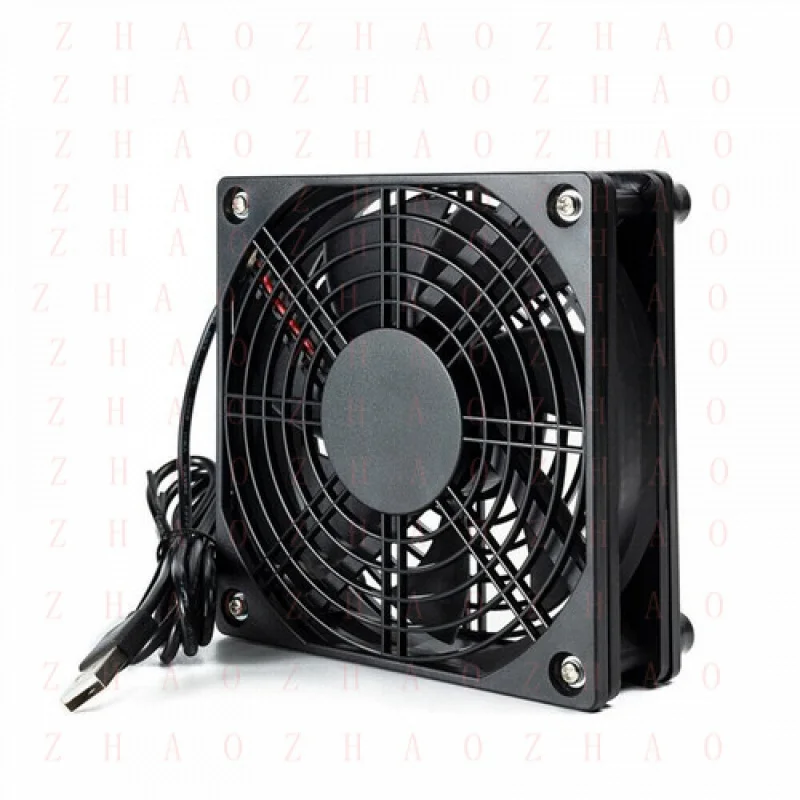 L+ for 120mm USB Cooling Fan Silent Cooler for Router Modem Cable TV Box PC 2500RPM