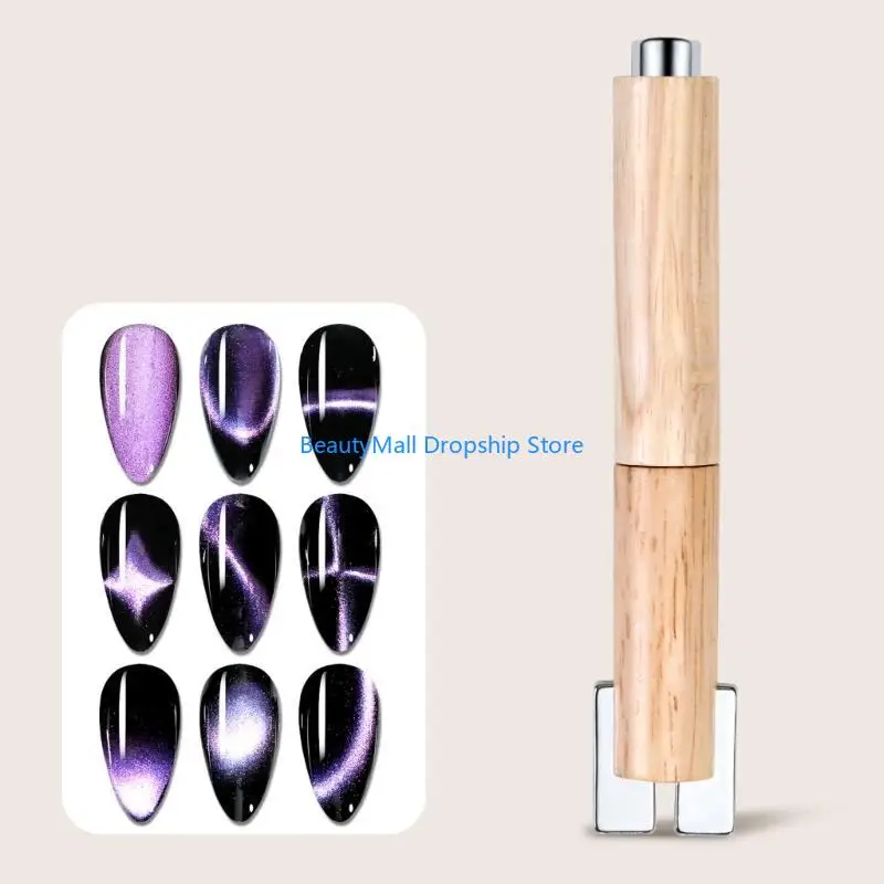 40JD مسمار المغناطيس القطط العين المغناطيس مسمار المغناطيس عصا مسمار المغناطيس أداة القطط العين جل دهان الأظافر قلم مغناطيسي #4