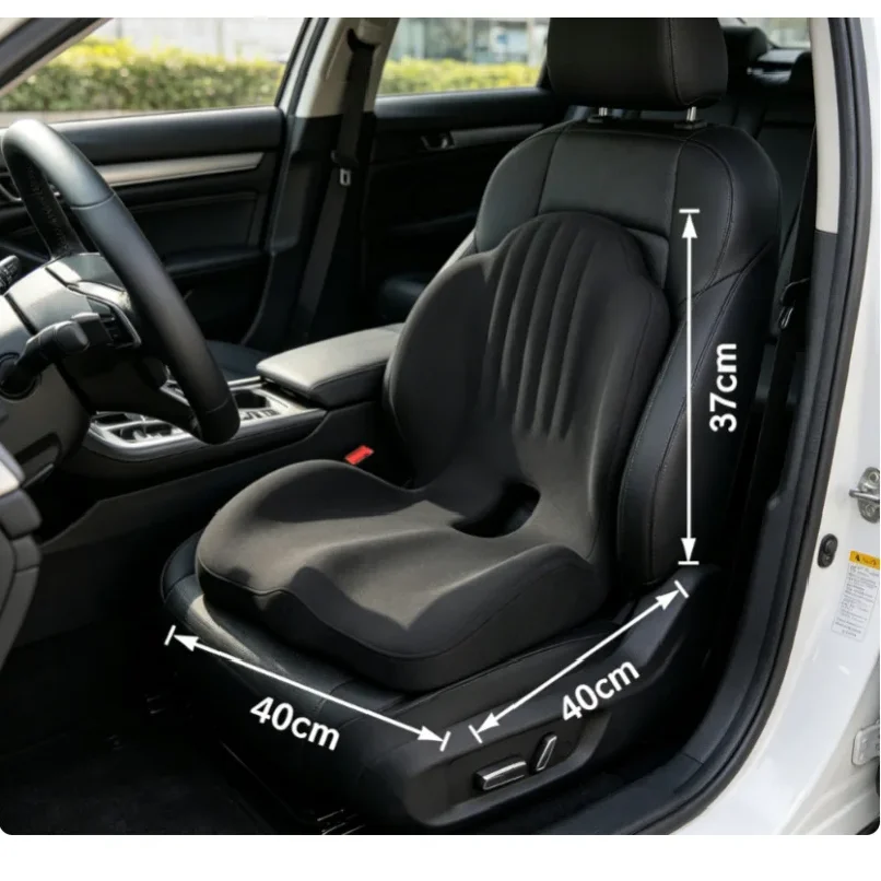 Ergonomic Memory Foam Seat Cushion with Lumbar Support Orthopedic Back Tailbone Sciatica Pain Relief for Office Chair Car