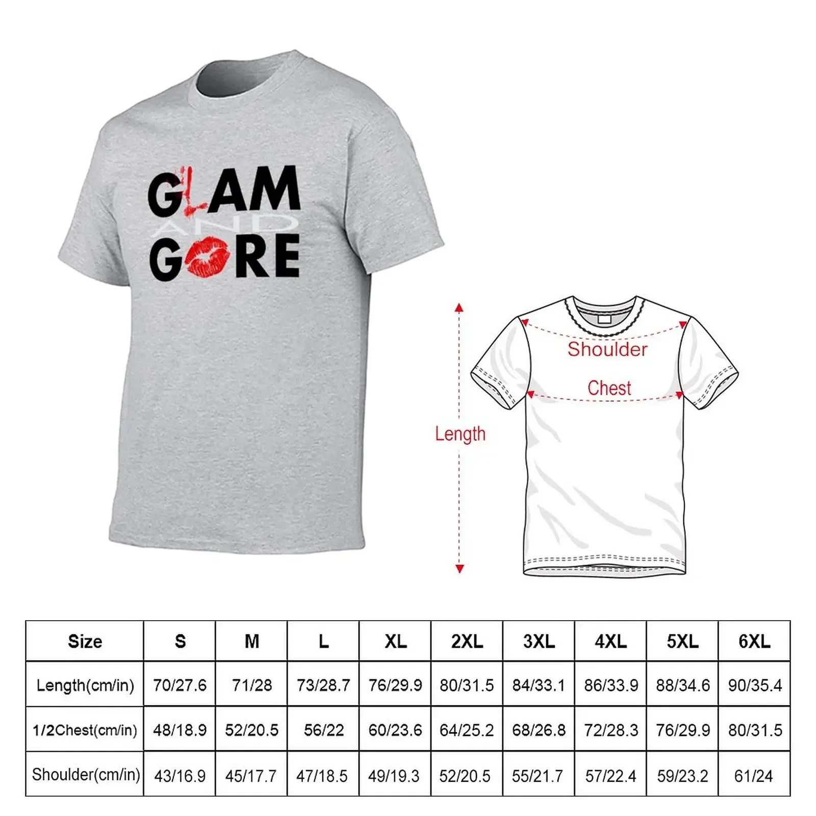 Glam and Gore Logo T-Shirt sweat shirts graphic tees mens clothing