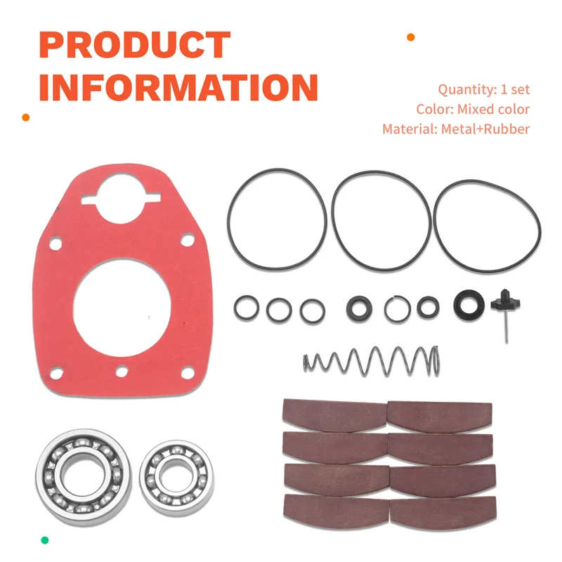 HGHO MG725 Kit di messa a punto Manutenzione utensile pneumatico compatibile con cuscinetto di tenuta O-ring a scatto MG725A