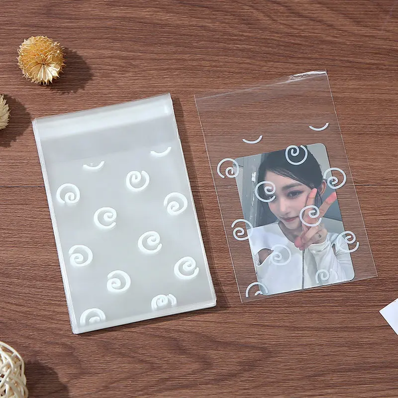 50 Stück OPP 8x10cm Transparente Niedliche Selbstklebende Beutel Geschenkbeutel Selbstklebende Plastiktüten für Anime-Pins, Kpop-Abzeichen, Kekse, Süßigkeiten – Detail 4