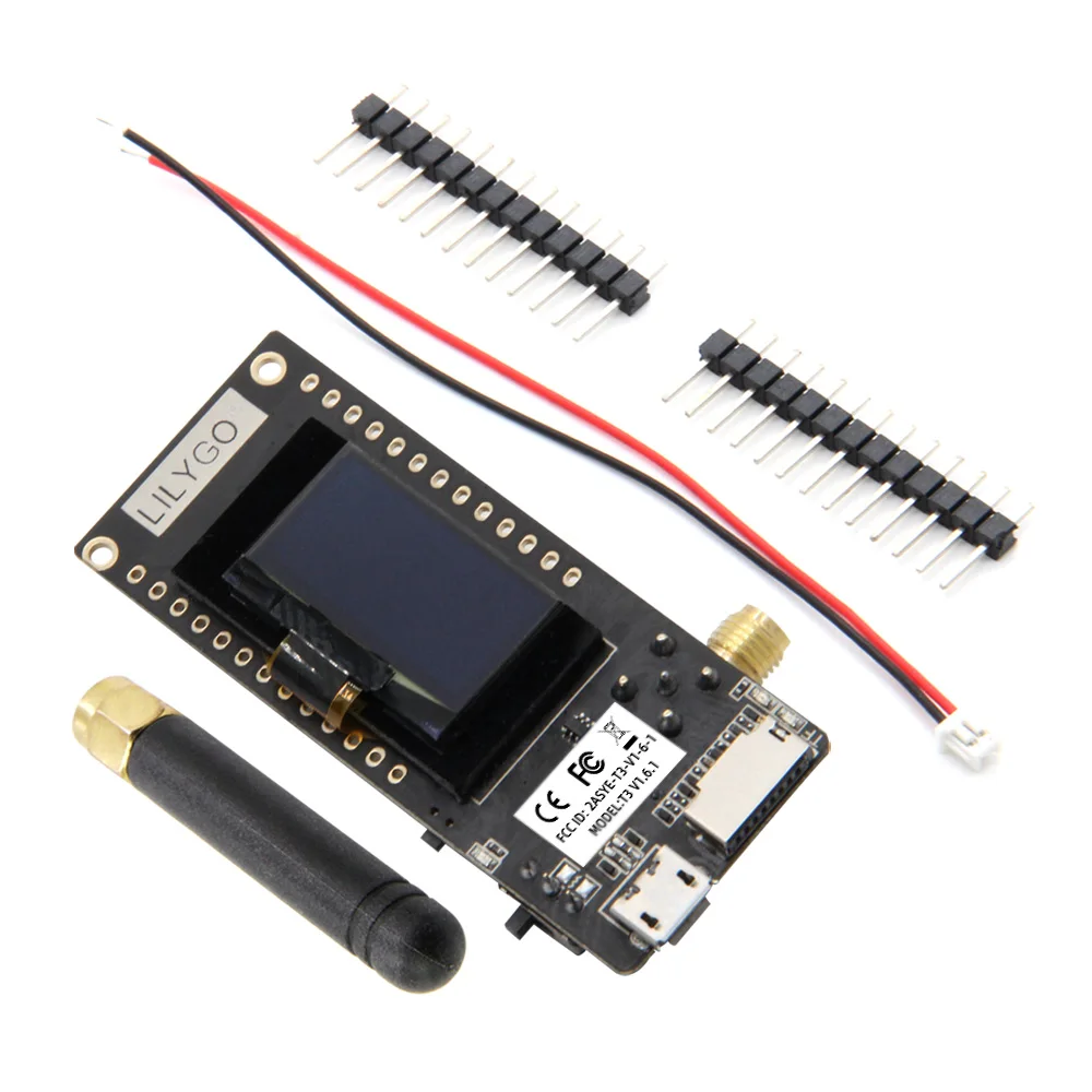 Imagem -04 - Módulo sem Fio Bluetooth Wifi Esp32 Lora Oled Cartão sd Esp-32 Sma Lora32 V2.1 Versão 1.6 096 Polegada 433 Mhz 868 Mhz 915mhz