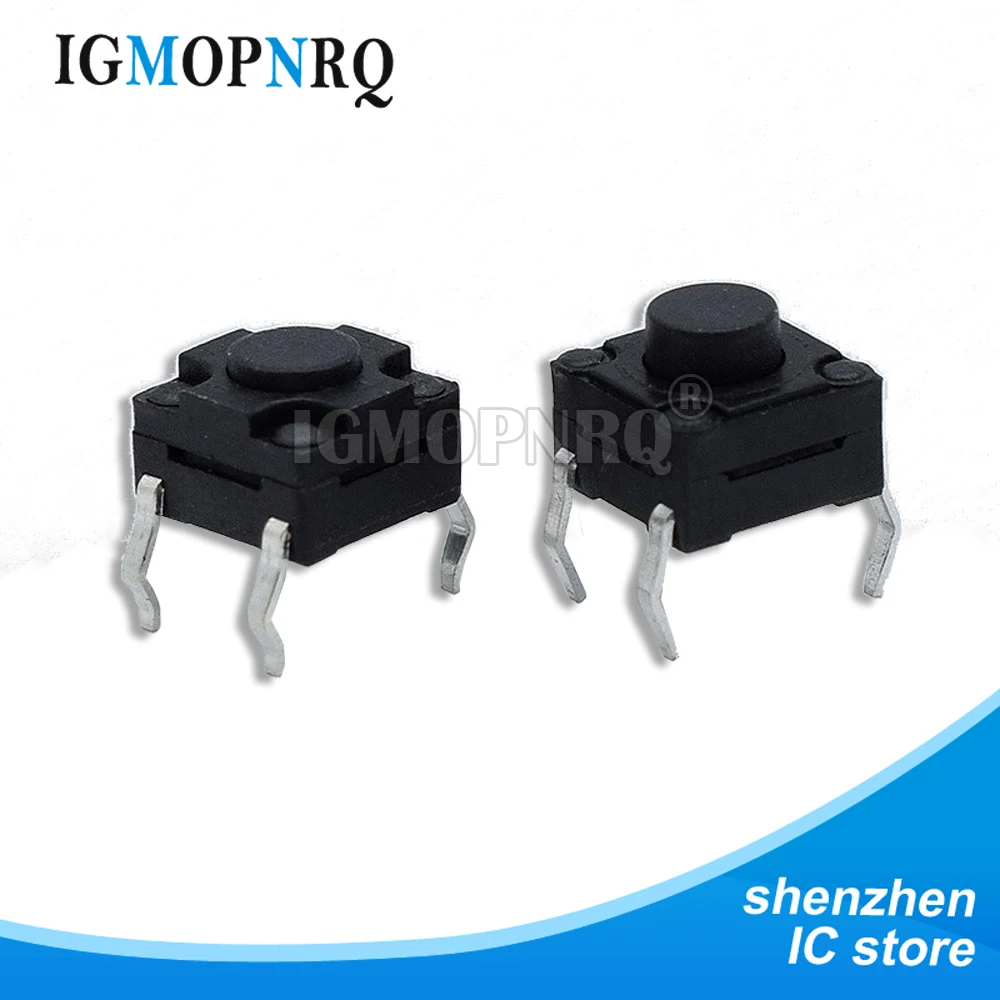 20PCS 4PIN Switch 6X6 Waterproof Tact Switch 6*6*4.3/5/6/6.5/7/8/9/10/11/12 Dust Proof DIP Switch 6x6x4.3 6x6x10 6x6x12 DIP New