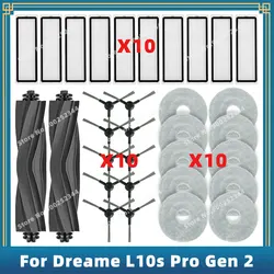 Compatible For Dreame L10s Pro Gen 2 Replacecment Parts Accessories Main Side Brush Filter Mop Cloth