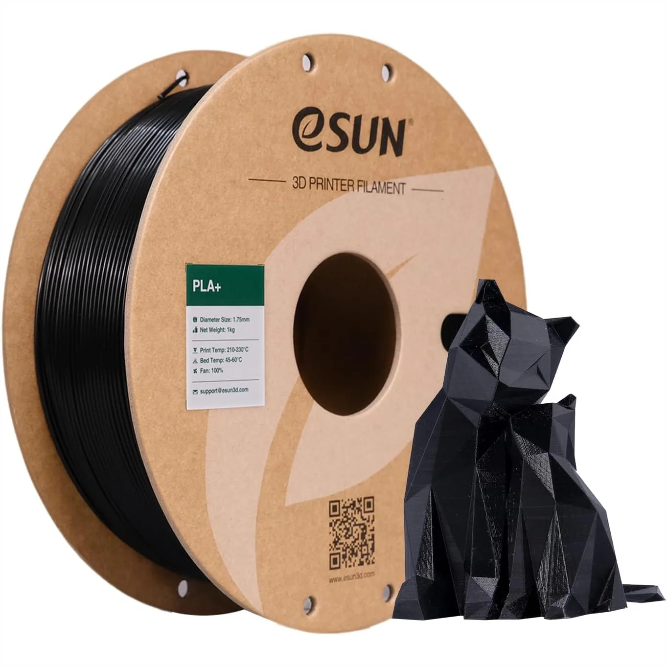 

PLA+ Filament 1.75mm 3D Printer Filament, High Speed Printing, Dimensional Accuracy +/- 0.03mm, 1KG Spool (2.2 LBS) for FDM 3D
