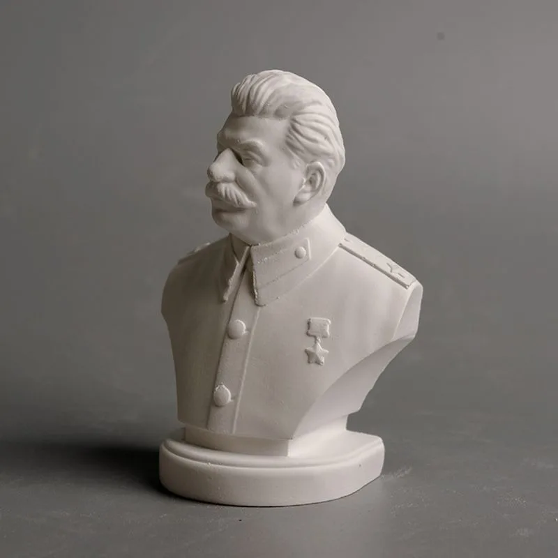 USSR Portrait Celebrity Plaster Sculpture Famous Politicians Avatar Replica Gypsum Statue Carve Headshot Gesso Communist Party