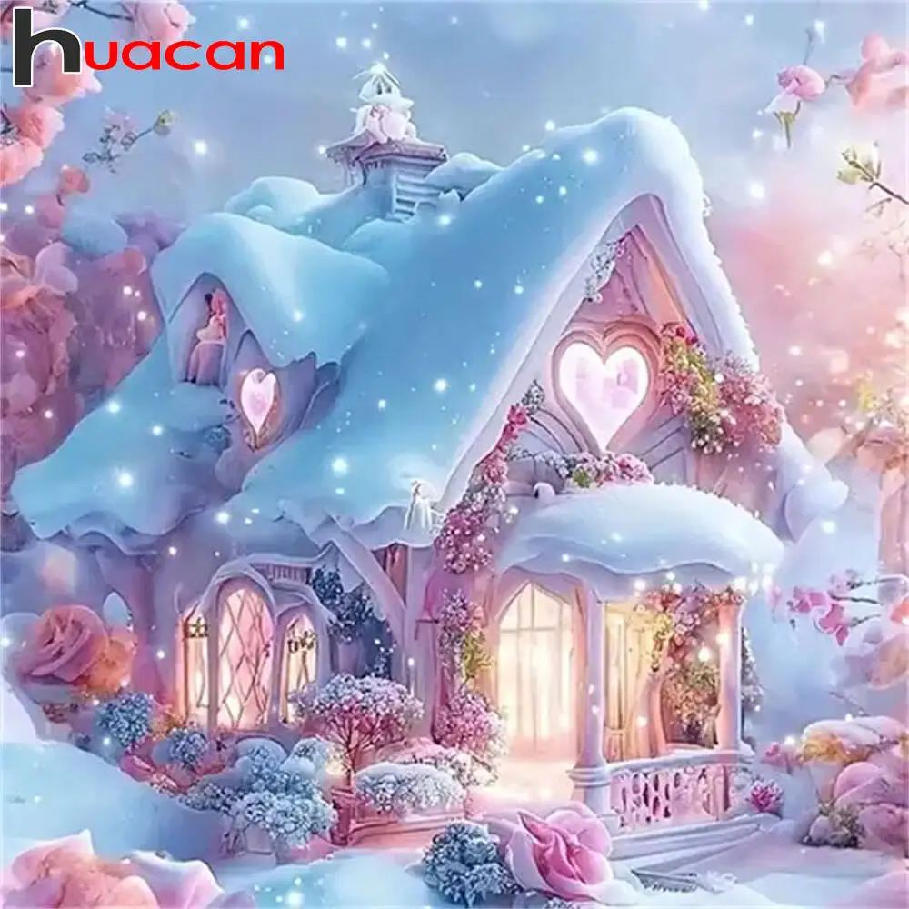 Huacan 2025, neue Kollektion, Diamant-Gemälde, Delphin, Himmel, Diamant-Stickerei, Meer, Sonnenuntergang, Mosaik, Kunst, Dekoration, Gemälde