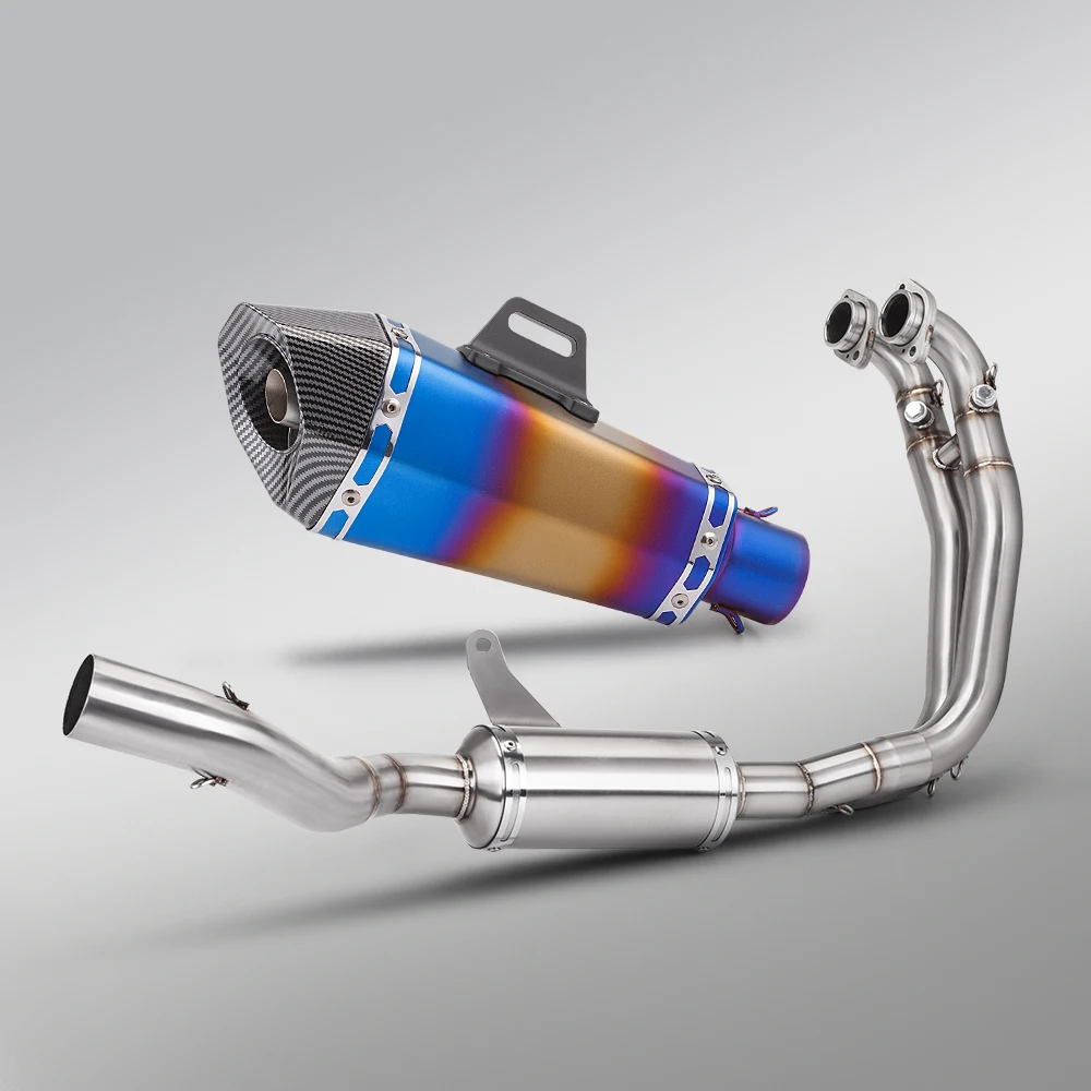 Full Exhaust System Muffler Elbow Pipe Fit RS660 Tuono 660 Motorcycle Modified Escape Tube