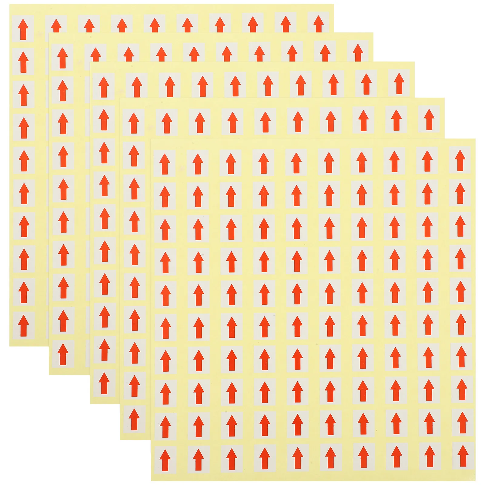 60Sheets Red Arrow Labels Paper Direction Indicator Stickers for Defective Product Marking Equipment Flow Warning Decals