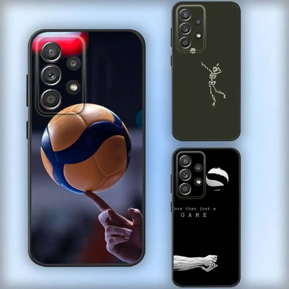 

Sport Volleyballs Phone Case For Samsung S25,S24,S21,S22,S23,S30,Ultra,S20,Plus,Fe,Lite,Note,10,9,5G Black Cover