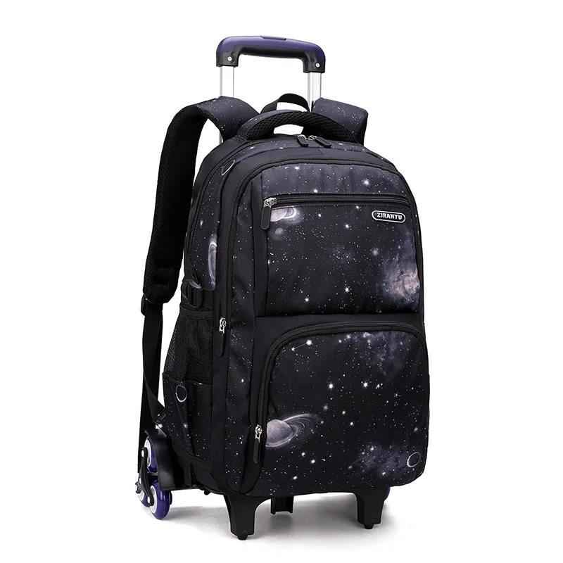 Removable Children School Bags With 2/6 Wheels Kid Boys Girls Trolley Schoolbag Teens School Backpack Luggage Wheeled Book Bag