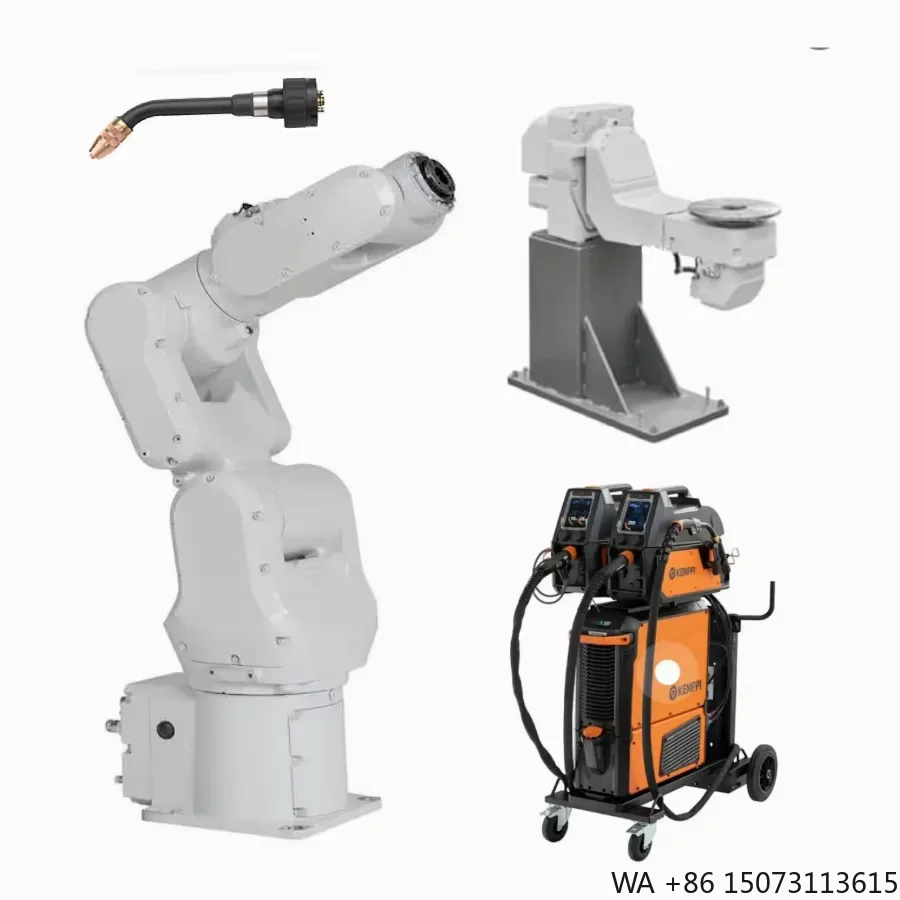 Small 6-Axis Industrial Robot with Controller, Compatible with MIG/MAG Welder for Arc Welding Applications