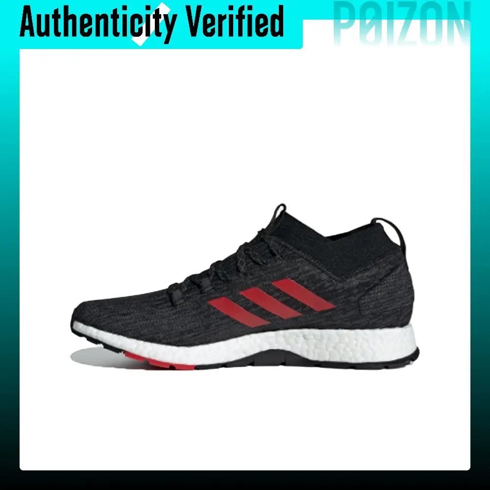 Adidas Pure Boost Running Shoes Unisex Low-top Black/Red G26430
