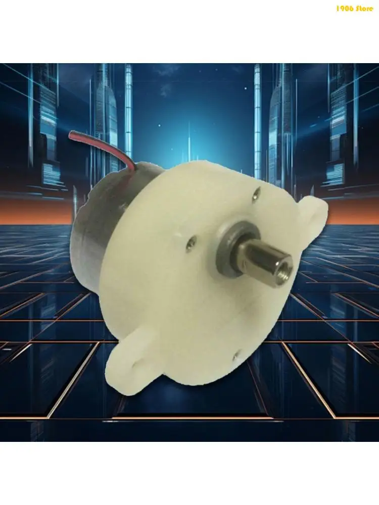 U1JB Double Voltages 6V/12V Gear Motor 3.5 7.5 RPM Quiet Rotation Display Case Drive