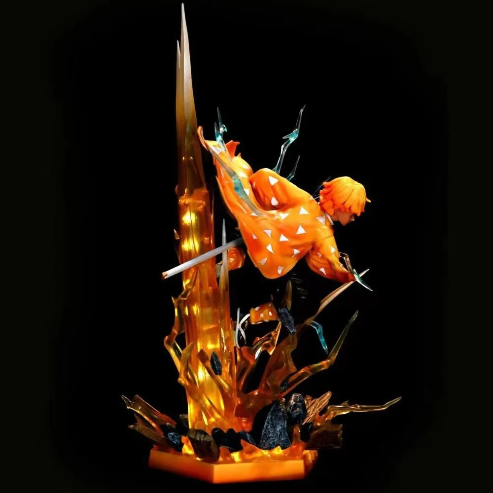 Anime demon slayer akaza figuras rengoku kyoujurou kokushibo figura de ação pvc estatueta modelo ornamento artesanato de mesa colecionável