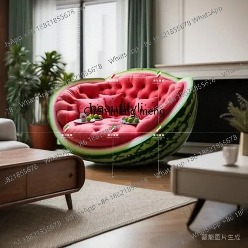LHY26 ssss 26 Fruit Watermelon Orange Sofa Chair Lazy Tatami Single Double Bedroom Living Room Balcony Creative Personality Chai