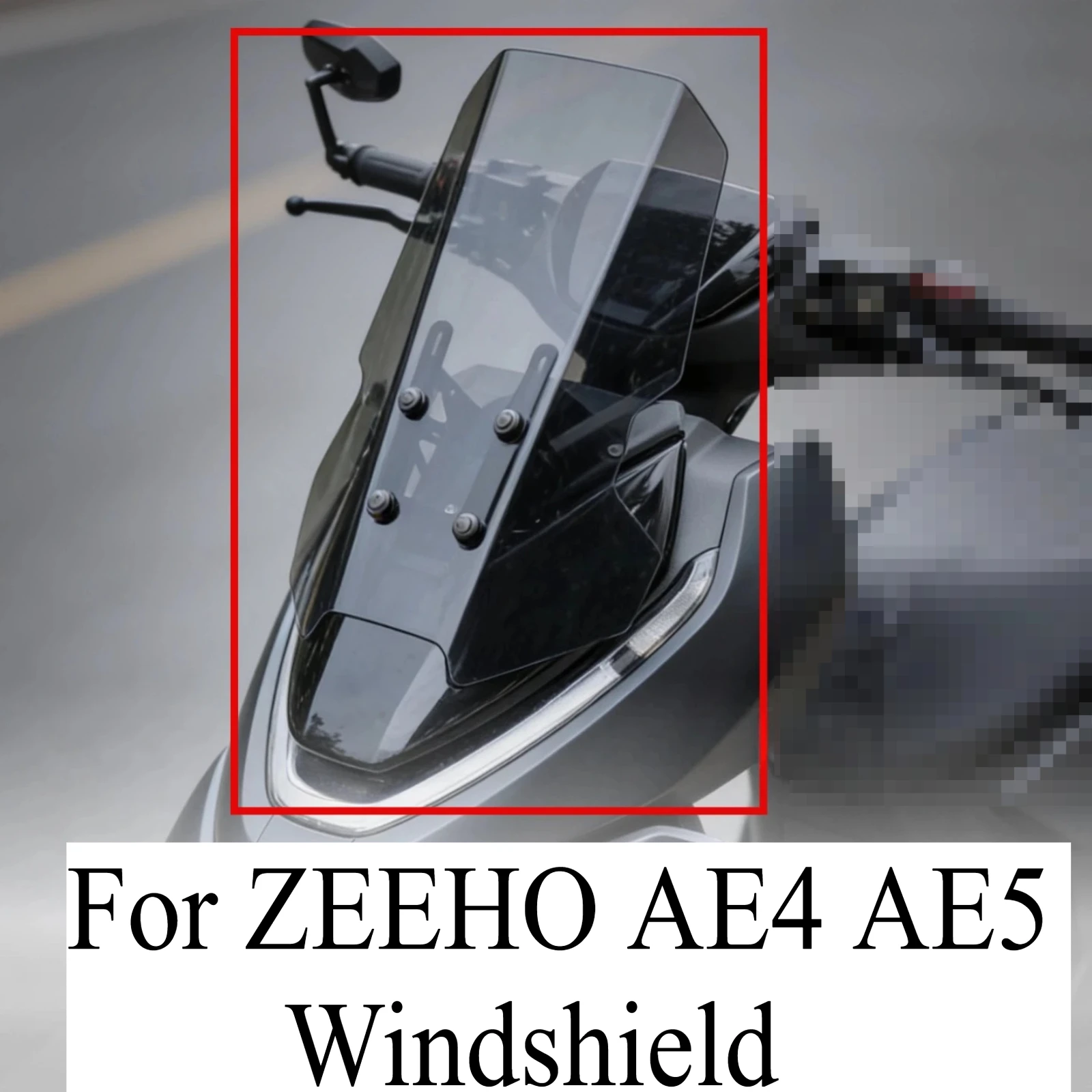 Motorcycle Modified Windshield Wind Deflector Heightened Windshield Durable Front Glass Accessories Parts For ZEEHO AE4 AE5