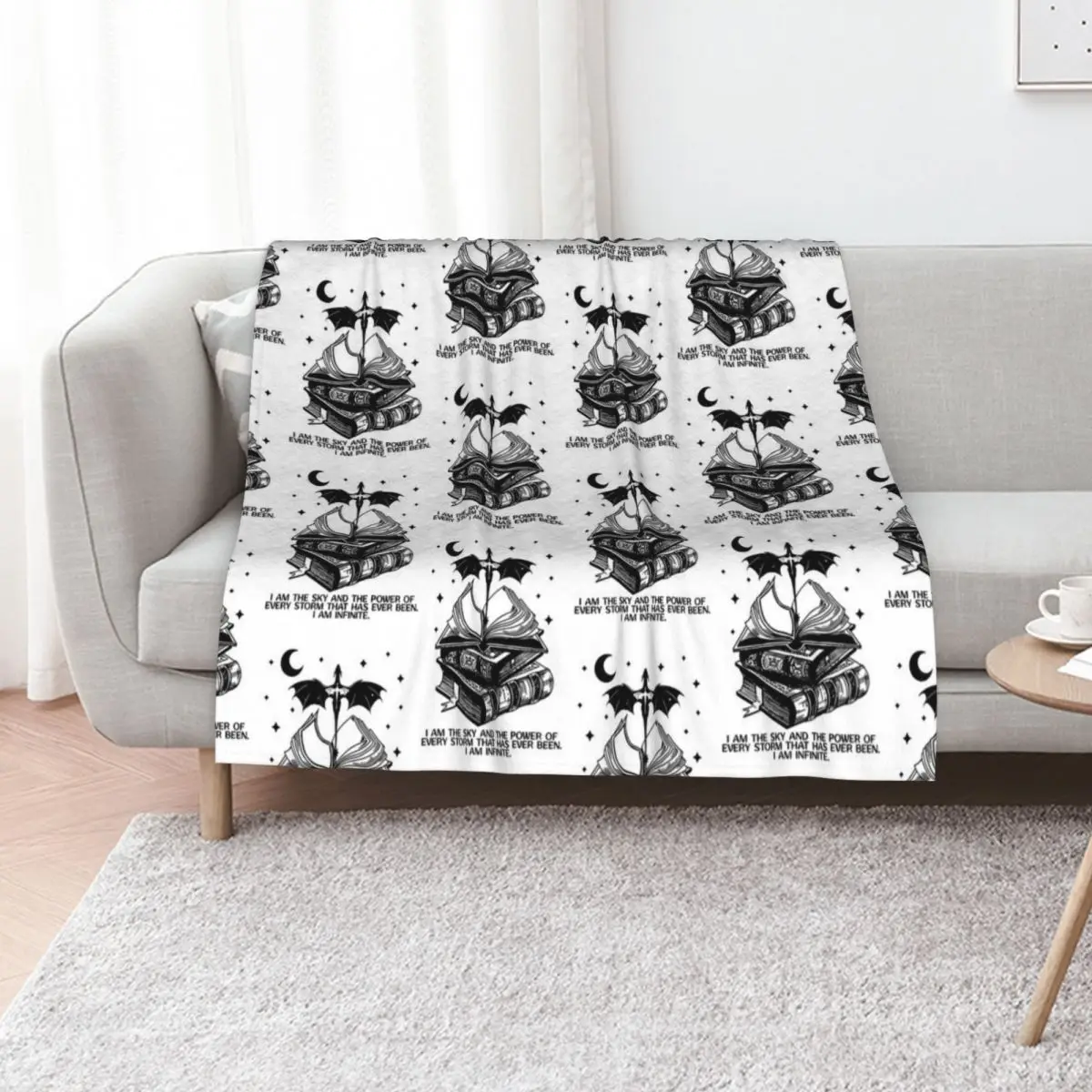 Fourth Wing I Am the Sky Throw Blanket Long Lasting Soft Plush Blanket for Daily Use