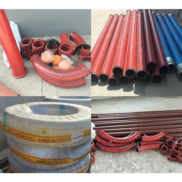 Diesel Mobile Concrete Pump With Mixer Stationary 72m Cement Pump Truck Spare Parts