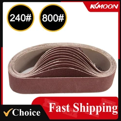 10pcs 30x330mm Abrasive Sanding Belts for Sander Power Rotary Tools 800 Grit Sanding Grinding Polishing Tools