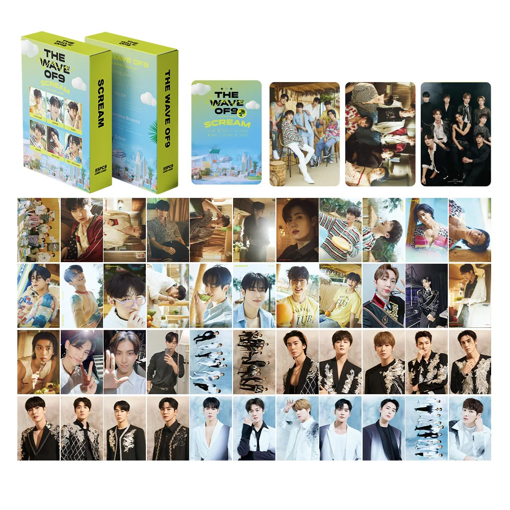 55Pcs/Set Kpop SF9 Lomo Card New Album The Wave Of 9 Album Photo Print Cards Poster Picture Wholesale Collection Fans Gifts