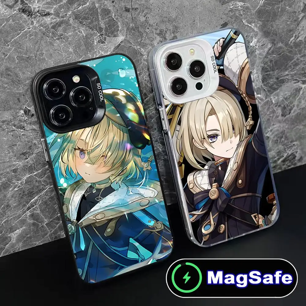 

Чехол для телефона Game GI Freminet для iPhone 17 16 15 14 13 12 11 Air Pro Max Plus MagSafe, полупрозрачный, цветной