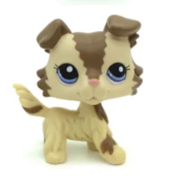 Pet Shop Lps Toys Hund GREAT DANE Collection Echtweiß Braun Alter Welpe Littlest Tierfigur Niedliches Kindergeschenk