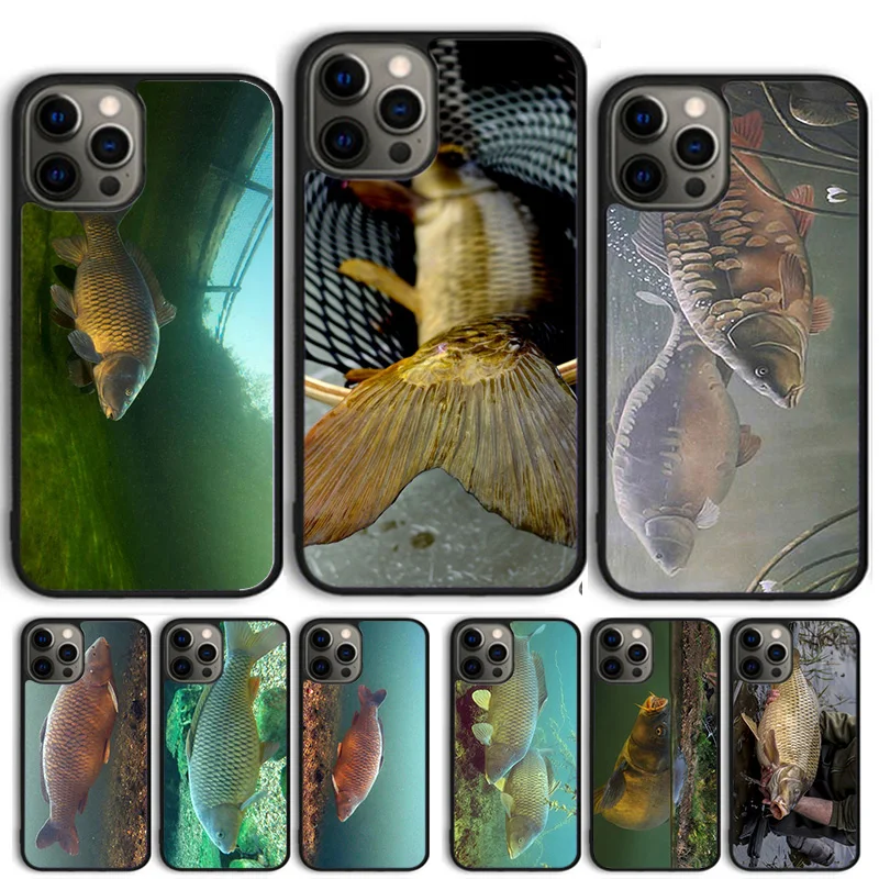 CARP FISH FISHING Phone Case for iPhone 16 15 SE2020 6 7 8 Plus for Apple 13 11 12 14 Mini Pro Max Cover  coque fundas Shell