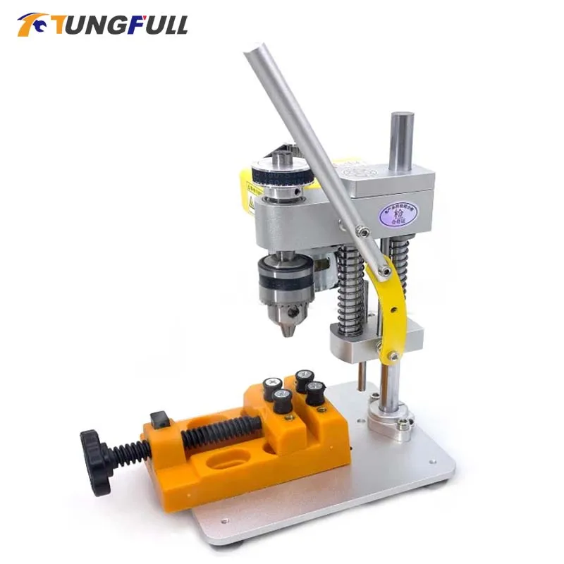 Multifunctional Mini Bench Drill Milling Machine 120W DIY High Precision Drilling Machine Chuck Hole Punching Machine