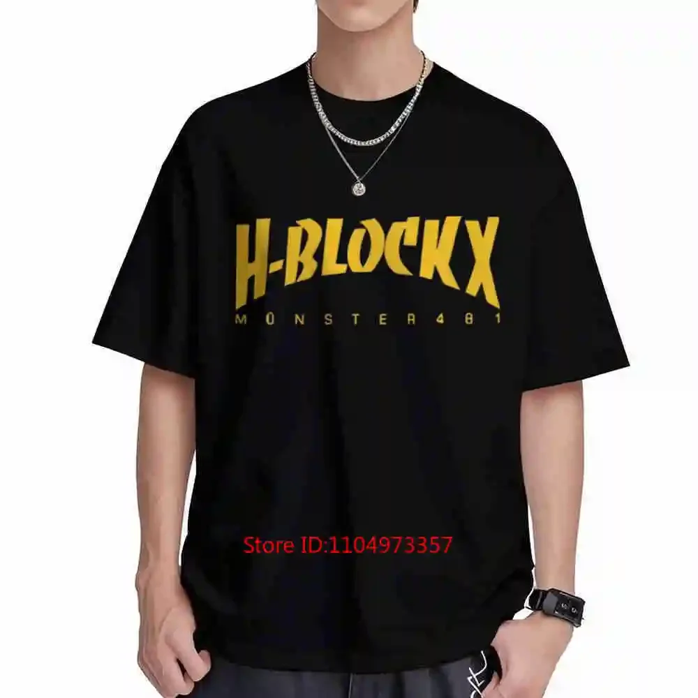 H Blockx Monster 481 T-Shirt mit kurzen Ärmeln, 100 % Baumwolle.