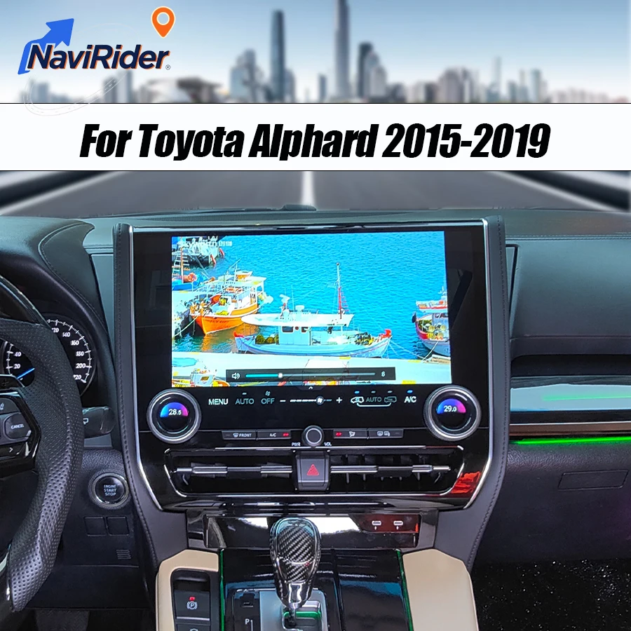 

15,7-дюймовый Android для Toyota Alphard Vellfire 30 Series A30 2015-2022, обновленный головной блок Alphard 40 серии A40 Carplay Navigation