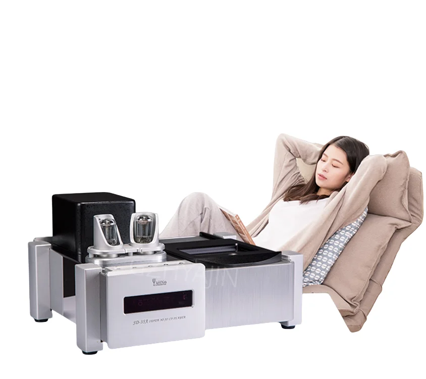 Новый ламповый CD-плеер Yaqin SD-35A, Hi-Fi высококачественный ламповый усилитель лихорадки, домашний комбинированный аудиоплеер