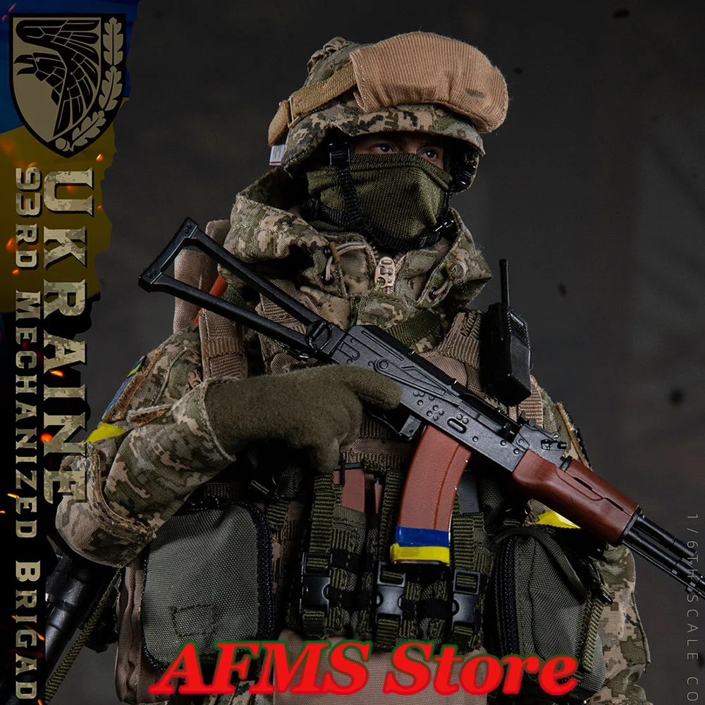 

FLAGSET FS-73053 Коллекционная фигурка в масштабе 1/6, Украина, 93-я механизированная бригада, полный набор, 12 дюймов, мужская фигурка солдата, модель