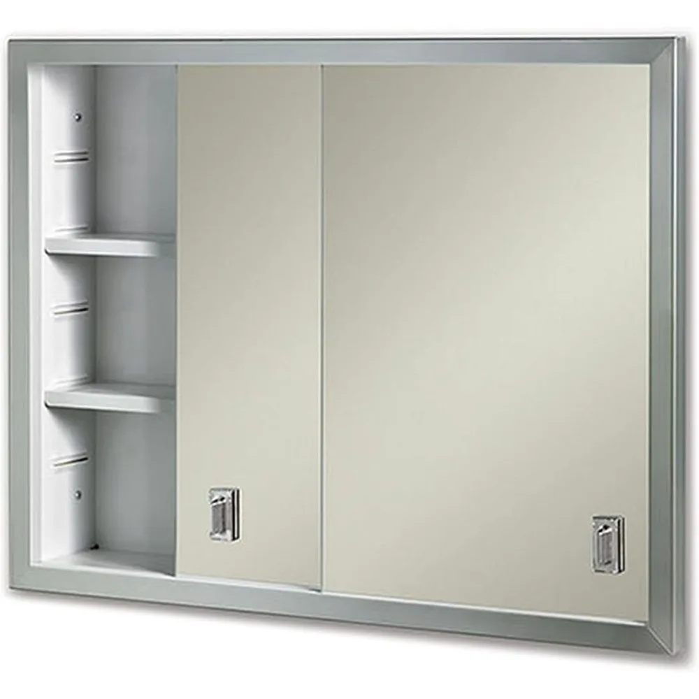

2-Door Medicine Cabinet, 24-Inch by 19-Inch, Stainless Steel