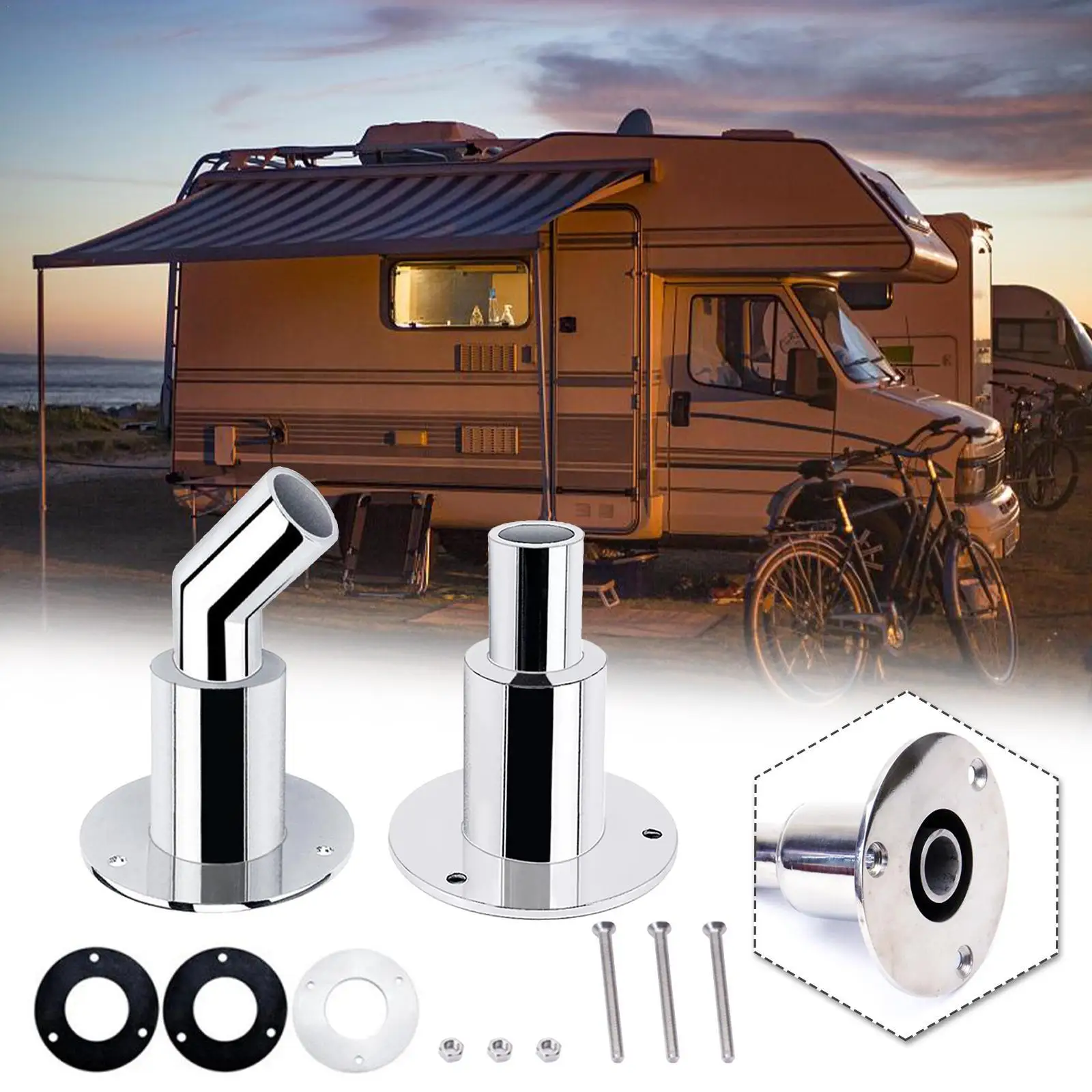 

Стальной парковочный обогреватель воздуха для дома на мотоцикле, 22 мм/24 мм, фитинг для выхлопной трубы, адаптер для планшетов