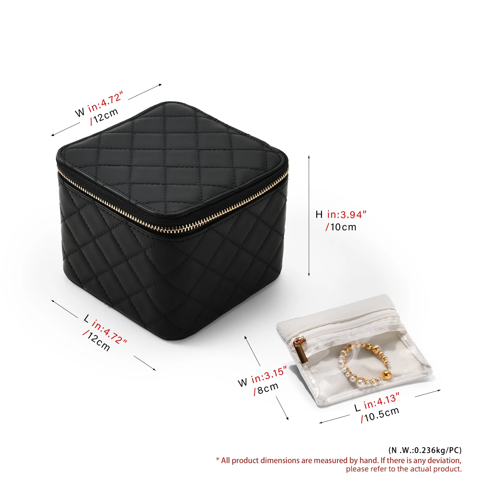 Сумка для хранения ювелирных изделий Oirlv: портативный органайзер с несколькими маленькими мешочками для ожерелья, серег, браслетов, идеально подходит для путешествий