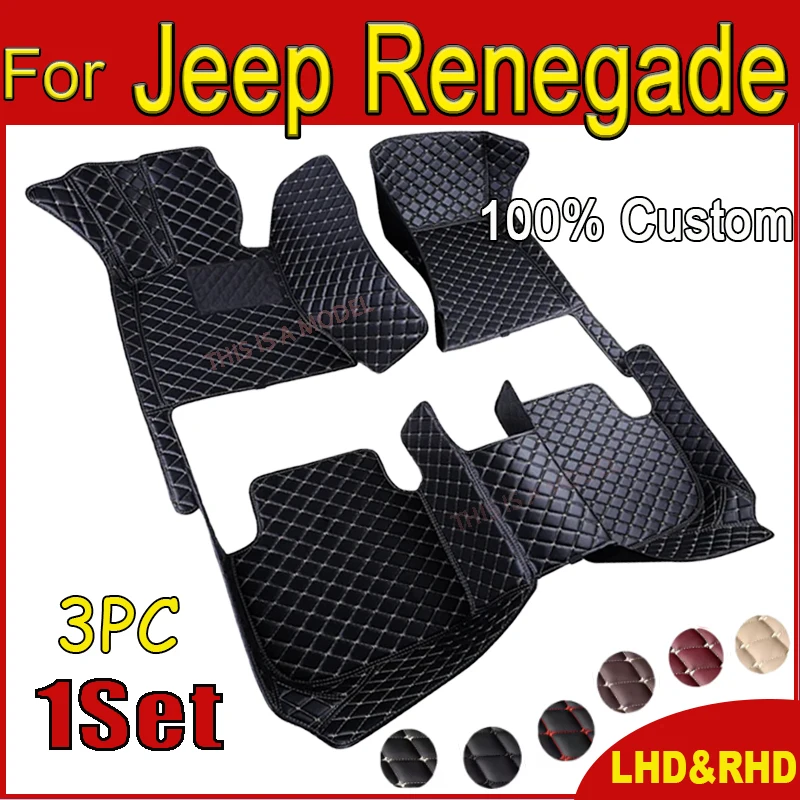 

Car Floor Mats For Jeep Renegade 2022 2021 2020 2019 2018 2017 2016 Auto Interior Accessories Protector Custom Carpets Styling