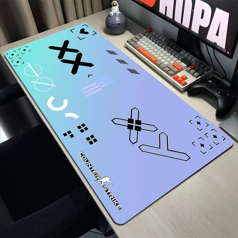 

Design CSGO Mouse Pad Gamer Print Stream Mousepad Large Game Mouse Mat Setup Gaming Accessories Keyboard Pad Mousepad Deskmat