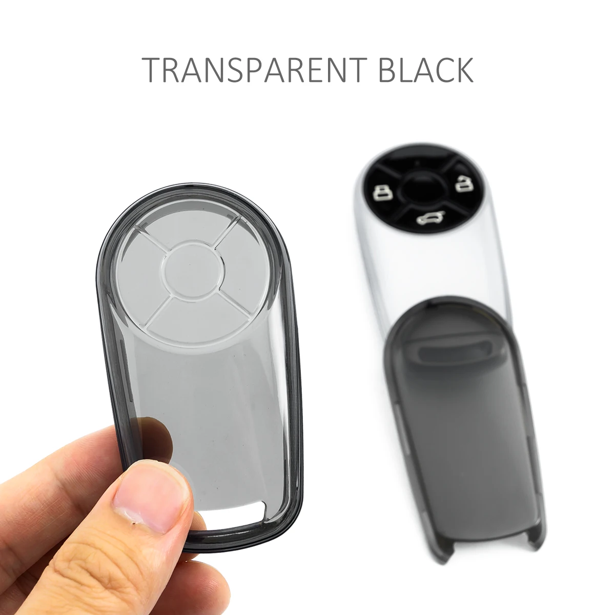 Slim Car Key Fob Case Cover Chain For GWM Ora 03 07 Good Funky Lightning Ballet Cat Accessories Black Transparent - view 5