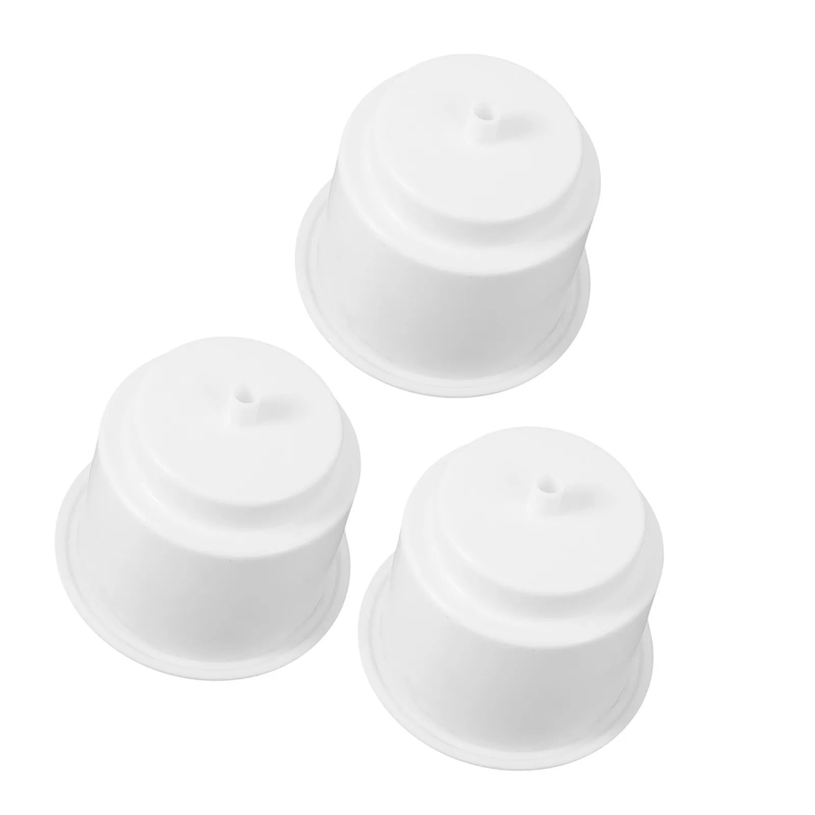3Pcs Drop in Marine Boat Cup Holders White Nylon Recessed Drain Hole Insert for Yacht Camper Rv Kayak Sailing Vehicle