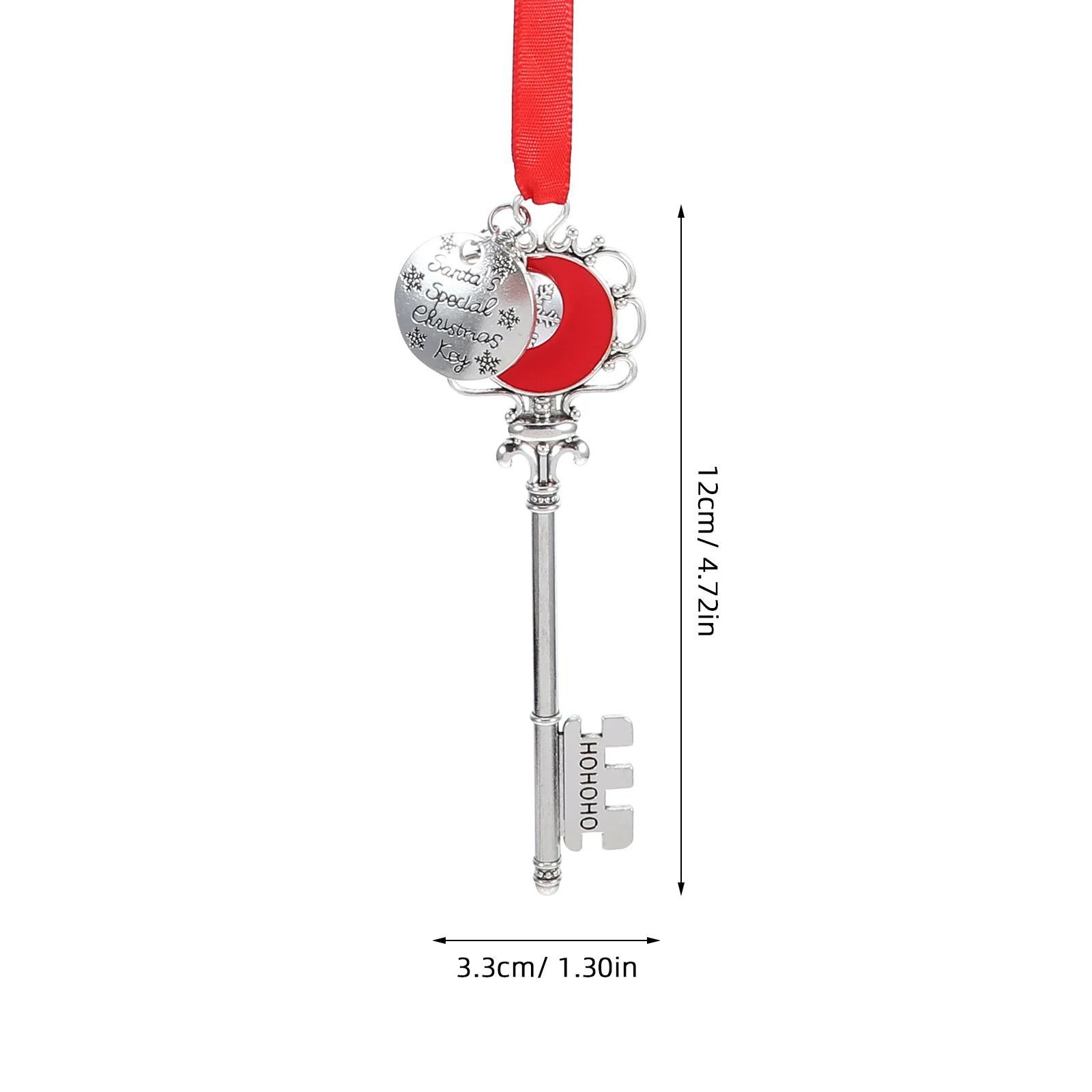 3 قطعة سلسلة المفاتيح زخرفة عيد الميلاد سبيكة شجرة عيد الميلاد قلادة ديكور معلق للمفاتيح أكياس السيارات الإبداعية هدية عطلة الإمدادات #6
