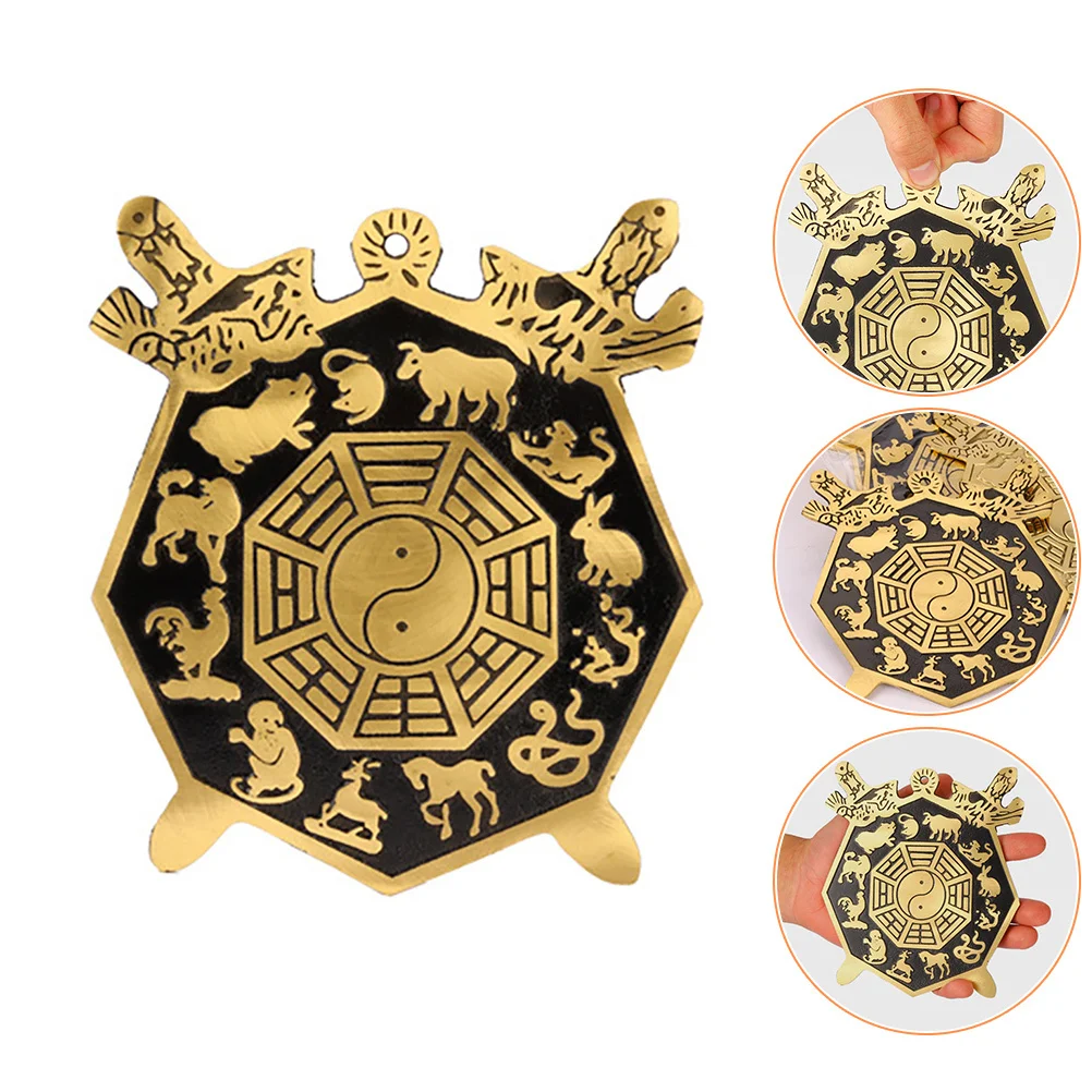 

Eight Trigrams Mirror Chinese Style Brass Decor Exorcism Blessing Ornament Wall Desktop Home Decor Zodiac Blessing Gift