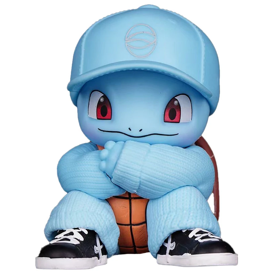 8.5cm Pokémon Anime Figure Trend Squirtle Action Figure Kawaii Room Car Ornaments PVC Collection Model Doll Toy Birthday Gifts