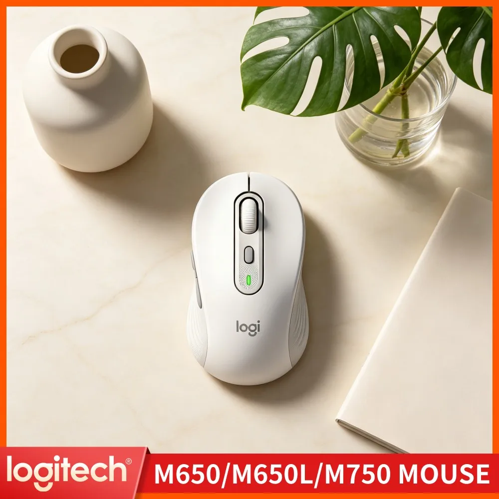 Logitech M650/M650L Wireless Mouse - Sustainable Design, 5 Programmable Buttons, 4000 DPI Tracking, 20-Month Bluetooth Battery