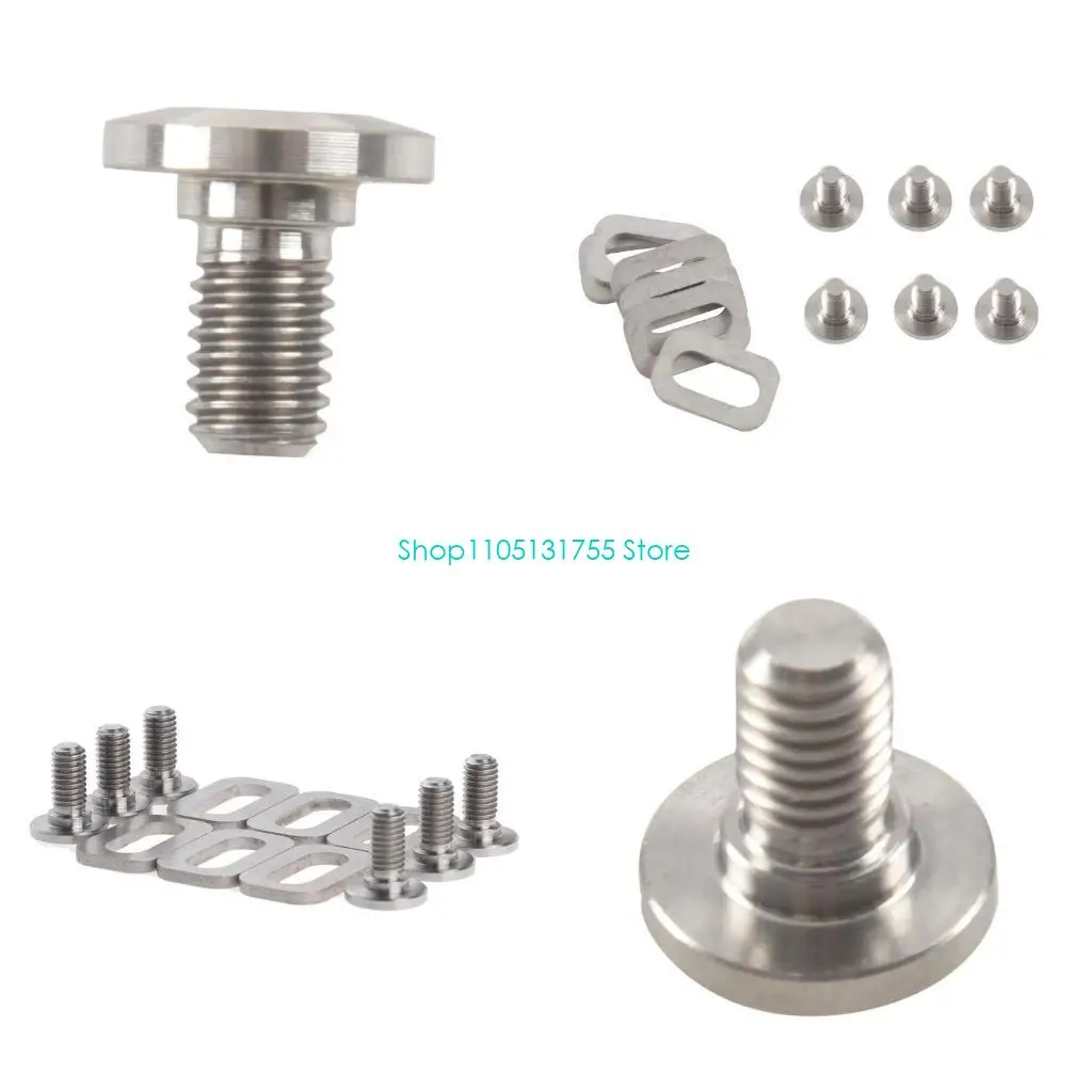 

K0EF 6Pcs High Strength for Titanium Bolts Spacers for LOOK Mountain Bike Rustpro