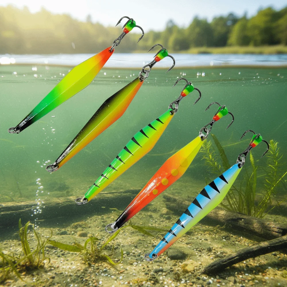

5Pcs/Boxed 5g Fishing Lure Set with Box Spoon Lure Hard Artificial Bait Colorful Lifelike Artificial Fishing Bait Set