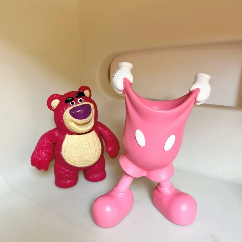 Hot MiQI Cute Cartoon Pants Pen Holder Desktop Storage Organizer For Office Home Vanity Students Makeup Brush Toothbrush Holder