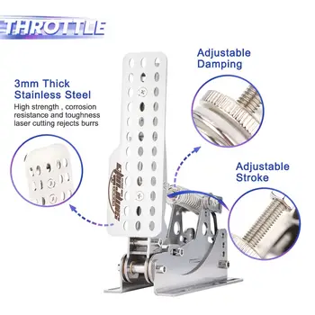 Závodní simulátor, pedály do kokpitu, simulátor, volant, PC pedál, 3mm pedály s tenzometrem 8 nejlepší prodej pedály Sim Racing - №3