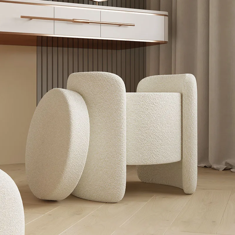 Bedroom Makeup Stool Multi Functional Storage Stools Living Room Chairs Soft Lamb Cashmere Muebles Multifuncionales Furniture